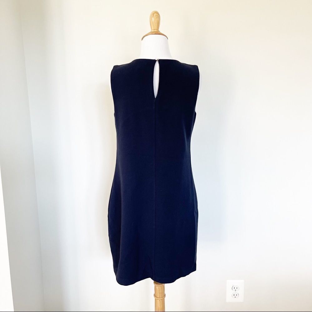 Navy Blue Massimo Dutti sleeveless Shift Dress - Picture 2 of 9